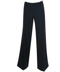 Chanel Black Wool Sailor Inspired Pants