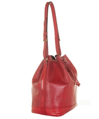 1993 Louis Vuitton Red Epi Leather Noé Bucket Bag