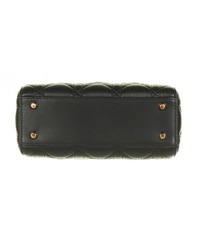 Christian Dior Black Leather Mini 'Lady Dior' Handbag