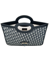 Christian Dior Oblique Fold-Over Clutch / Tote / Envelope