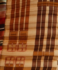 Hermès Multicolor Silk Twill 'Plissé Soleil' Skirt