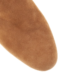 Hermès Suede 'Story' Knee-High Boots - Kelly Buckle