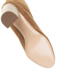 Hermès Suede 'Story' Knee-High Boots - Kelly Buckle