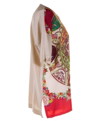Etro Front Silk Paisley Back Knit Sweater