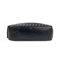 Chanel Mademoiselle Ligne Vertical Quilted Black Leather Camera Bag