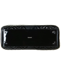 Ermanno Scervino Large Black Patent Leather Shoulder Bag