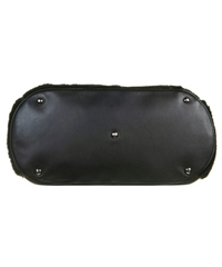 Longchamp 'Cosmos' Black Leather Weekender Bag-Limited Edition