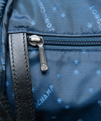 Longchamp 'Cosmos' Black Leather Weekender Bag-Limited Edition