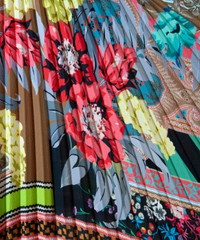 Etro44 Plissé Long Skirt