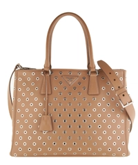 Prada Grommet Medium 'Galleria' Double Zip Tote