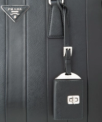 Prada 'Galleria' Double Zip Safiano/Leather Tote Bag