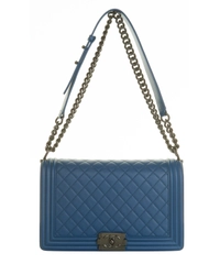 Chanel New Medium Blue Foncé 'Boy' Bag