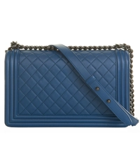Chanel New Medium Blue Foncé 'Boy' Bag