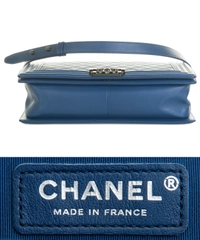 Chanel New Medium Blue Foncé 'Boy' Bag