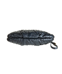 Prada Black Nappa Gaufre Wristlet