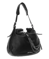 Jimmy Choo Biker Chain-Detailed Hobo Bag