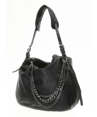 Jimmy Choo Biker Chain-Detailed Hobo Bag