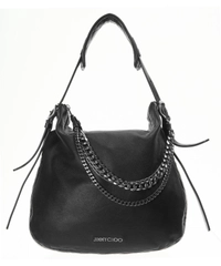 Jimmy Choo Biker Chain-Detailed Hobo Bag