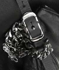 Jimmy Choo Biker Chain-Detailed Hobo Bag