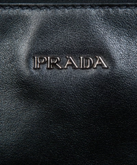 Prada Black Leather Shopper