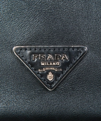 Prada Black Leather Shopper