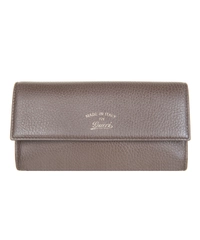 Gucci Taupe / Ballet Pink Swing Leather Continental Wallet