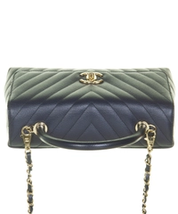 Chanel CC Medium Top Handle Classic Flap Bag