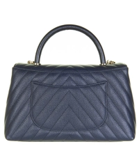 Chanel CC Medium Top Handle Classic Flap Bag