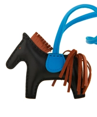 Hermes Grigri Rodeo PM Black Bag Charm