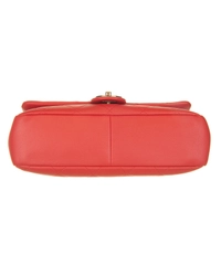 Chanel Red Flap Bag With Large Bi-Color Chain - Cruise Collection 2019