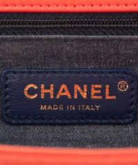 Chanel Red Flap Bag With Large Bi-Color Chain - Cruise Collection 2019