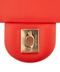 Chanel Red Flap Bag With Large Bi-Color Chain - Cruise Collection 2019