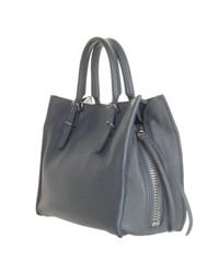 Balenciaga Grey Leather 'Papier A4' Zip Around Bag