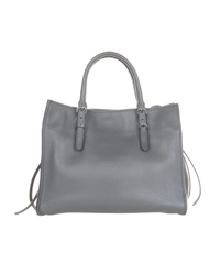 Balenciaga Grey Leather 'Papier A4' Zip Around Bag
