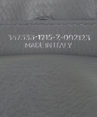 Balenciaga Grey Leather 'Papier A4' Zip Around Bag