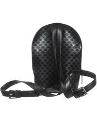 Céline 'Macadam' Patent Black Leather Backpack
