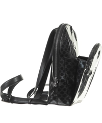 Céline 'Macadam' Patent Black Leather Backpack