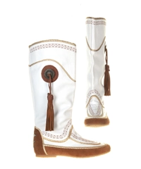 Frida Whte Bohemian Boots