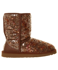 Ugg Classic Brown Short Sequin Boot