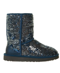 Ugg Classic Blue Short Sequin Boot