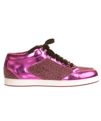 Jimmy Choo 'Miami' Fushia Glitter Sneaker