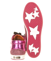 Jimmy Choo 'Miami' Fushia Glitter Sneaker