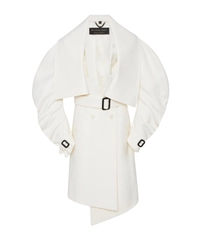Burberry Lightweight Double-Faced Wool Twill Asymmetric Coat