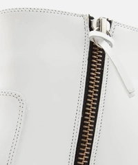 Isabel Marant White 'Deby' Patent Leather Ankle Boots