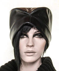 Yohji Yamamoto Black Leather Cap