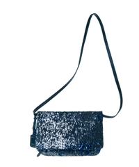Ugg Blue Sequin Fold Over Crossbody Bag