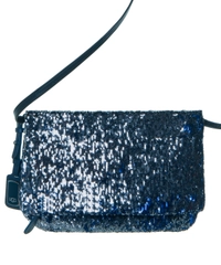 Ugg Blue Sequin Fold Over Crossbody Bag
