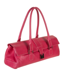 Lambertson Truex Pink Baguette Shoulder Bag