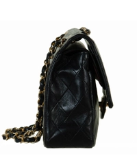 Chanel Black Medium Double Flap Shoulder Bag