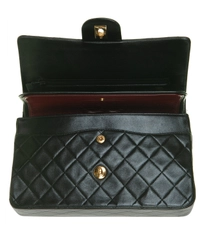 Chanel Black Medium Double Flap Shoulder Bag